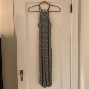 LNA rib knit midi dress